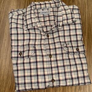 Carhartt Shirt Mens XLarge Relaxed Fit Short Sleeve Button up Plaid